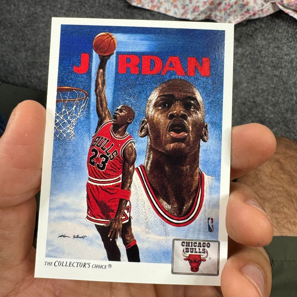 Upper Deck,Trading Card,Mens,OS Michael Jordan 1991 Bulls Checklist Alan Studt